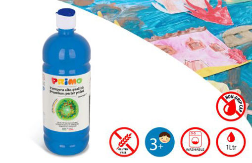 Picture of PRIMO 1000ML POSTER PAINT BLUE CYAN